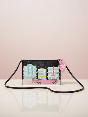 Kate Spade Miami Art Deco Car Crossbody Novelty Bag Pink NWT Rare